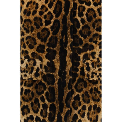 Max Mara Brown Cotton Full-Length Jacket