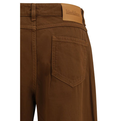 Max Mara Brown Cotton Pants