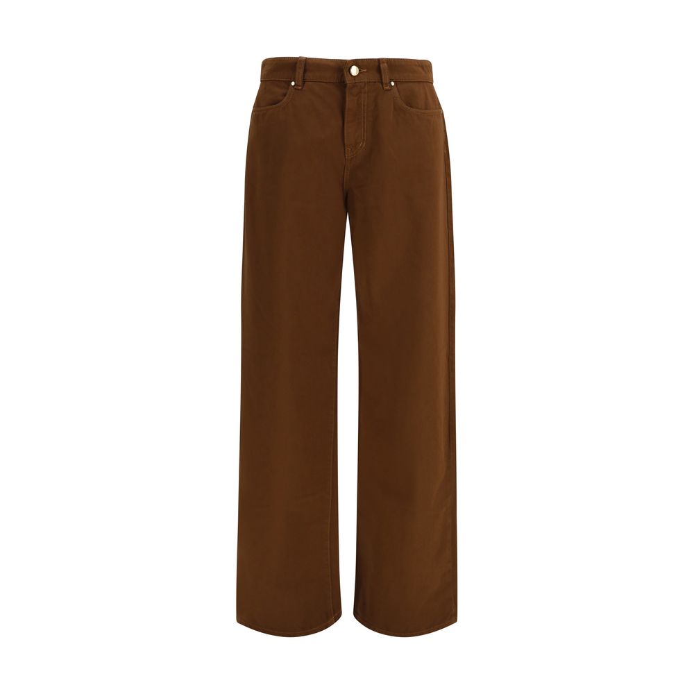 Max Mara Brown Cotton Pants