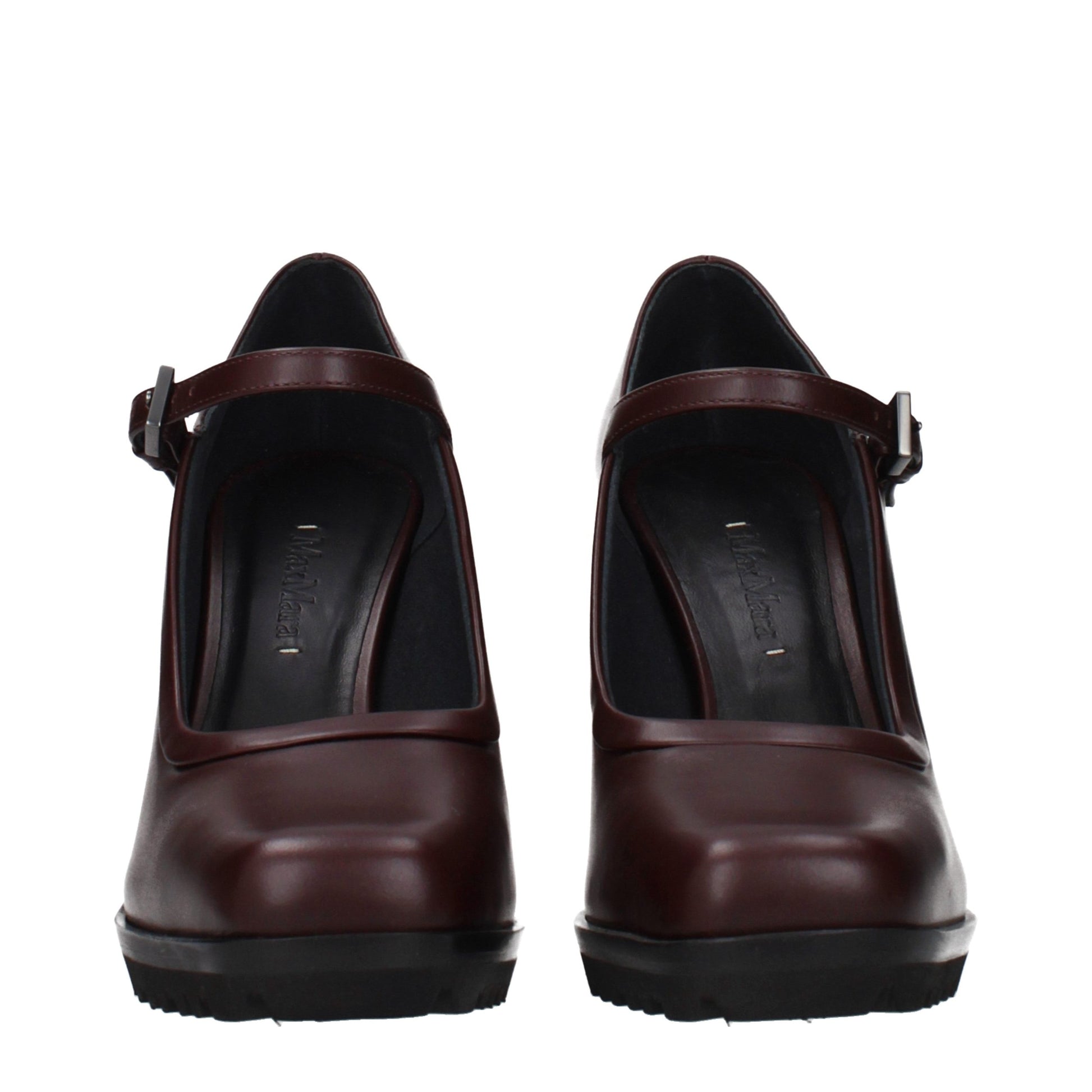 Max Mara Brown Leather High Heel Pumps