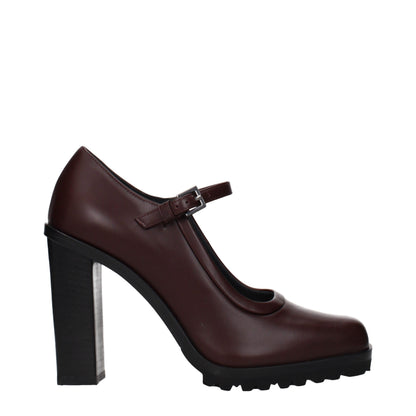 Max Mara Brown Leather High Heel Pumps