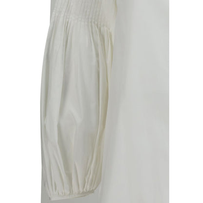 Max Mara White Cotton Blouse