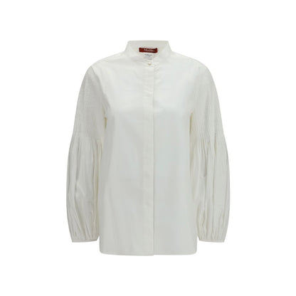 Max Mara White Cotton Blouse