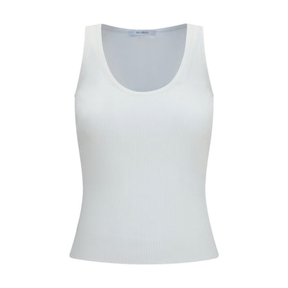 Max Mara White Viscose Tank Tops
