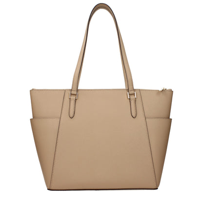 Michael Kors Beige Leather Shoulder Bag