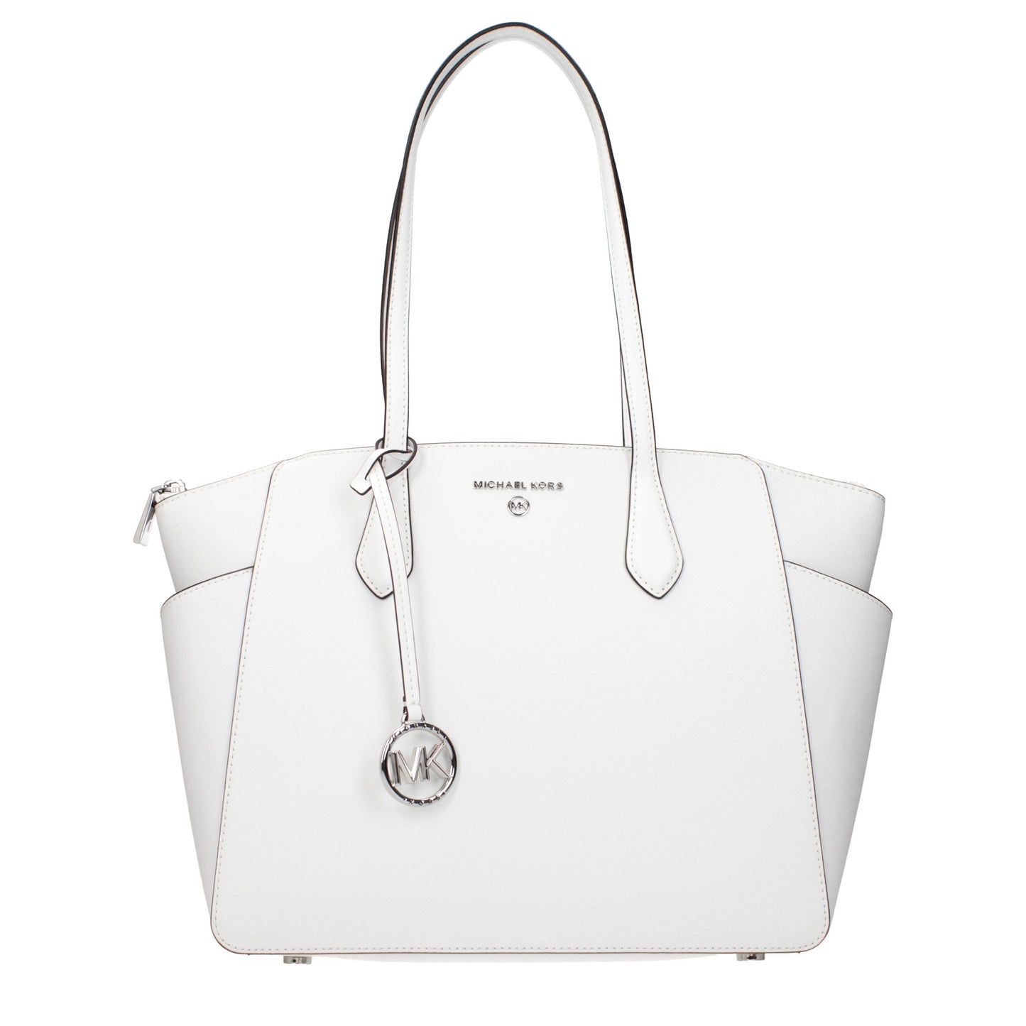 Michael Kors White Leather Shoulder Bag