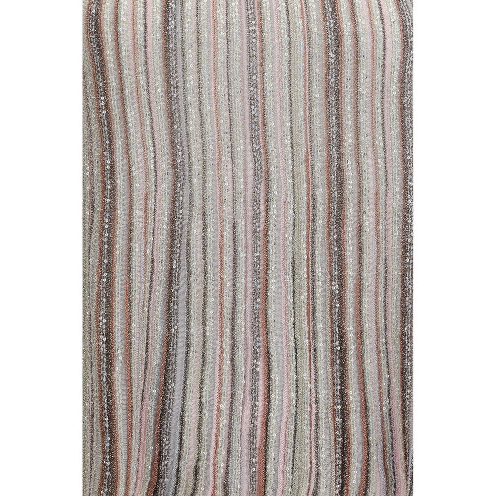Missoni Multicolor Rayon Sleeveles T-Shirt