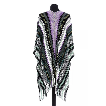 Missoni Multicolor Wool Women Poncho