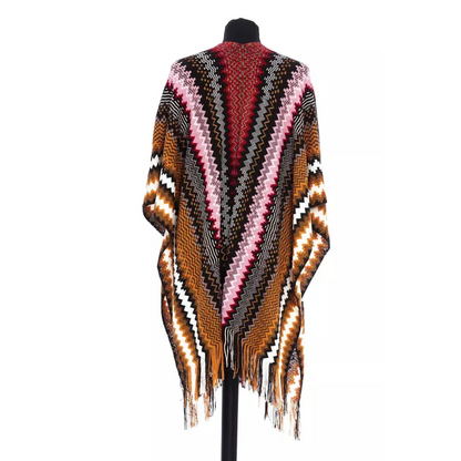 Missoni Multicolor Wool Women Poncho