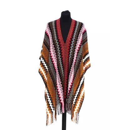 Missoni Multicolor Wool Women Poncho