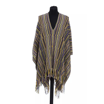 Missoni Multicolor Wool Women Poncho