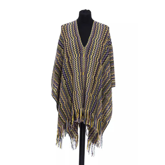 Missoni Multicolor Wool Women Poncho