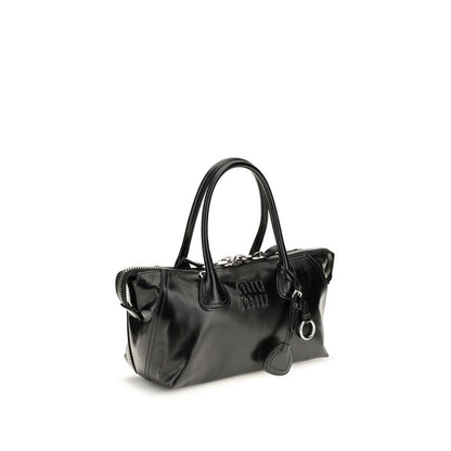 Miu Miu Black Calf Leather Bos Taurus Handbag