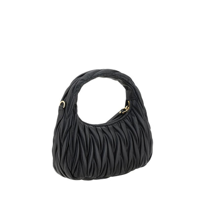Miu Miu Black Calf Leather Bos Taurus Handbag