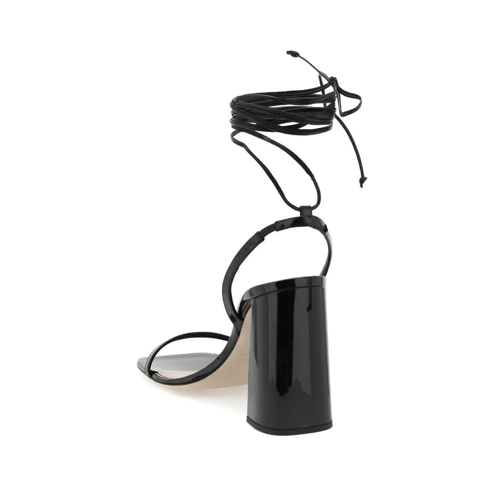 Miu Miu Black Calfskin Sandals