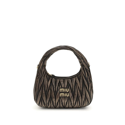 Miu Miu Brown Lamb Ovis Aries Aries Shoulder Bag