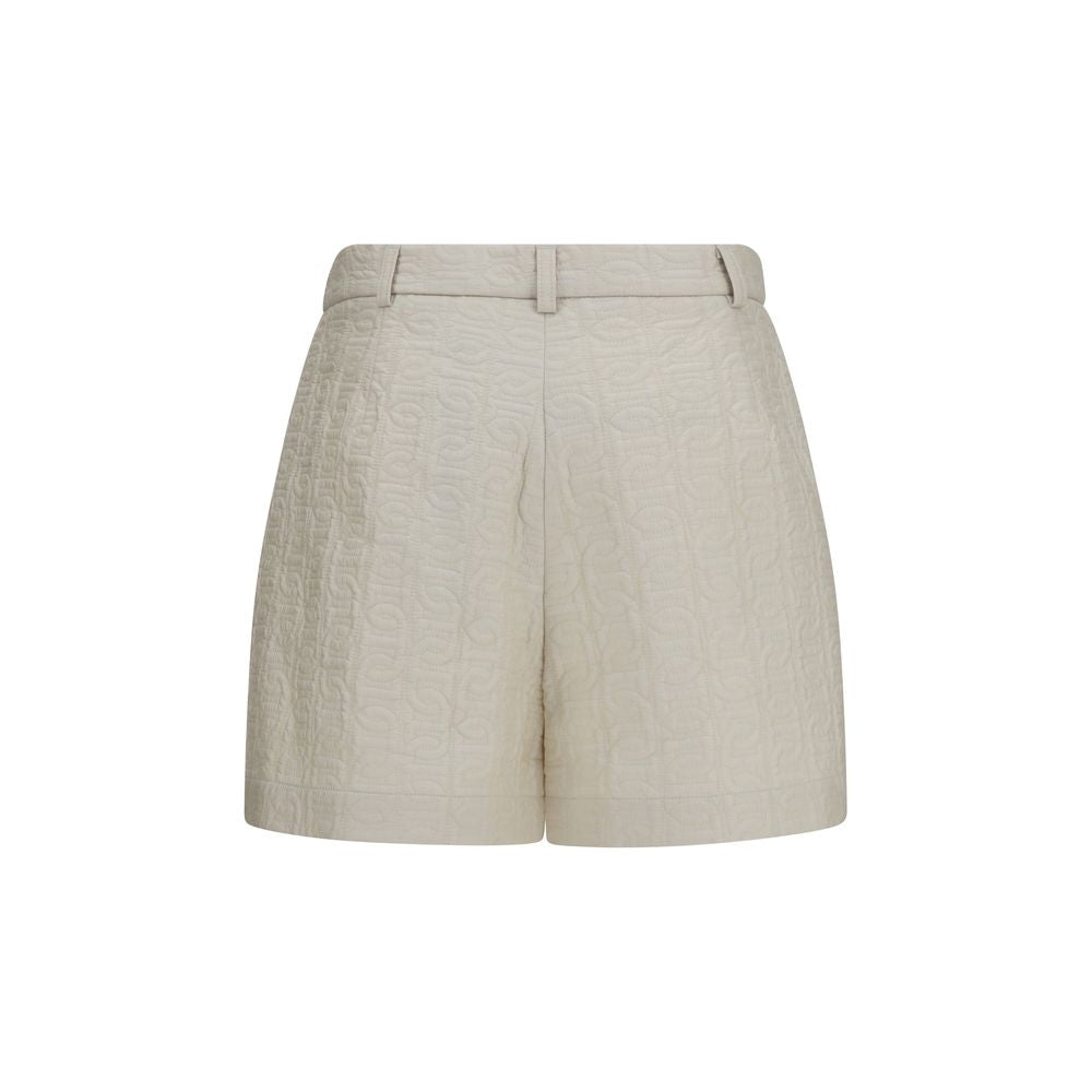 Moncler Beige Polyamide Bermuda Shorts