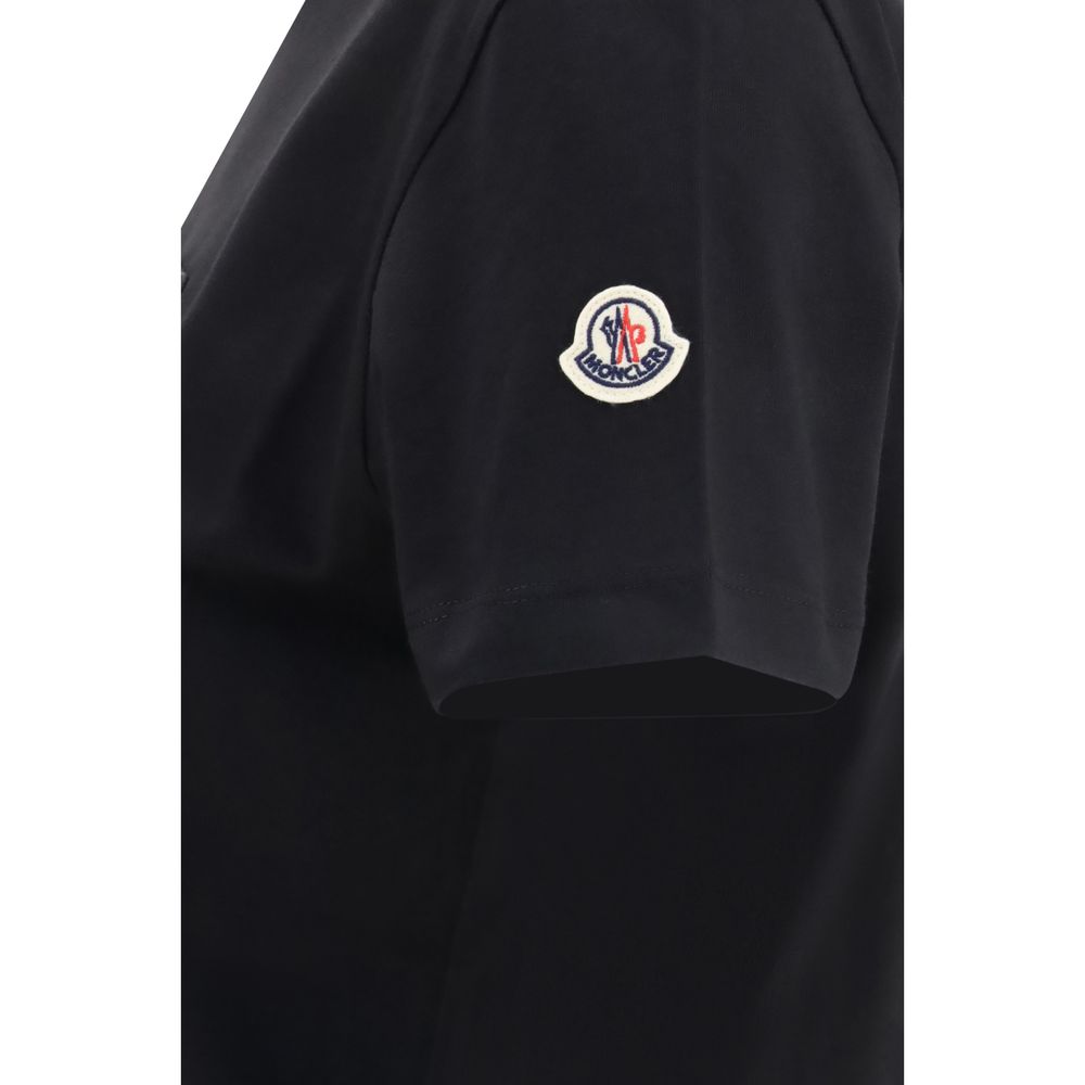 Moncler Black Cotton T-Shirt