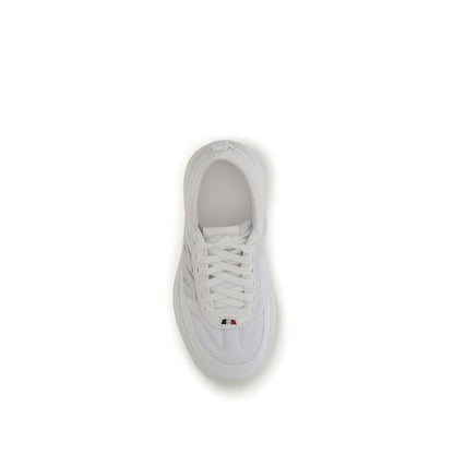 Moncler White Polyamide Athletic Sneakers