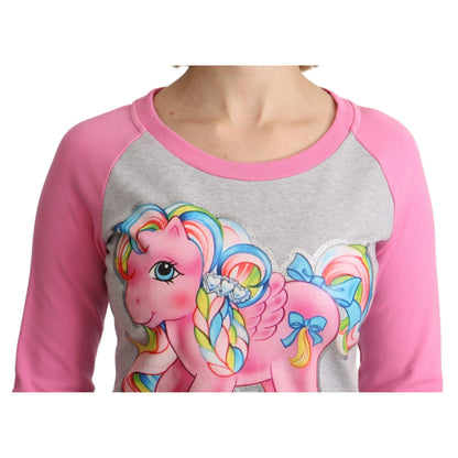 Moschino Gray My Little Pony Top Sweater Dress