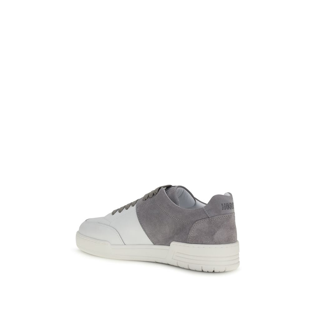 Moschino Multicolor Calf Leather Bos Taurus Low Top Sneakers