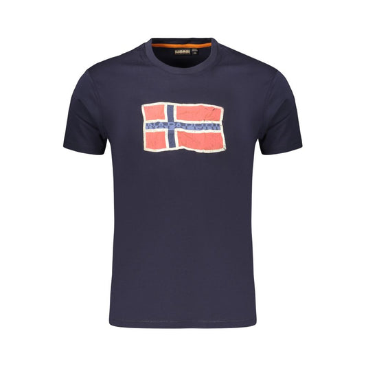 Napapijri Blue Cotton Men's T-Shirt