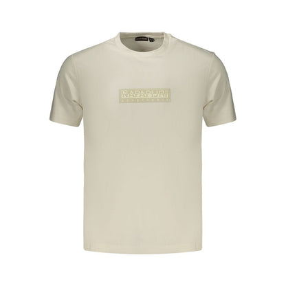 Napapijri White Cotton Men's T-Shirt