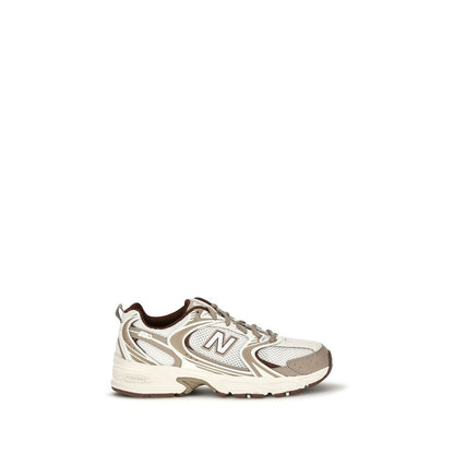 New Balance Silver Fabric Athletic Sneakers