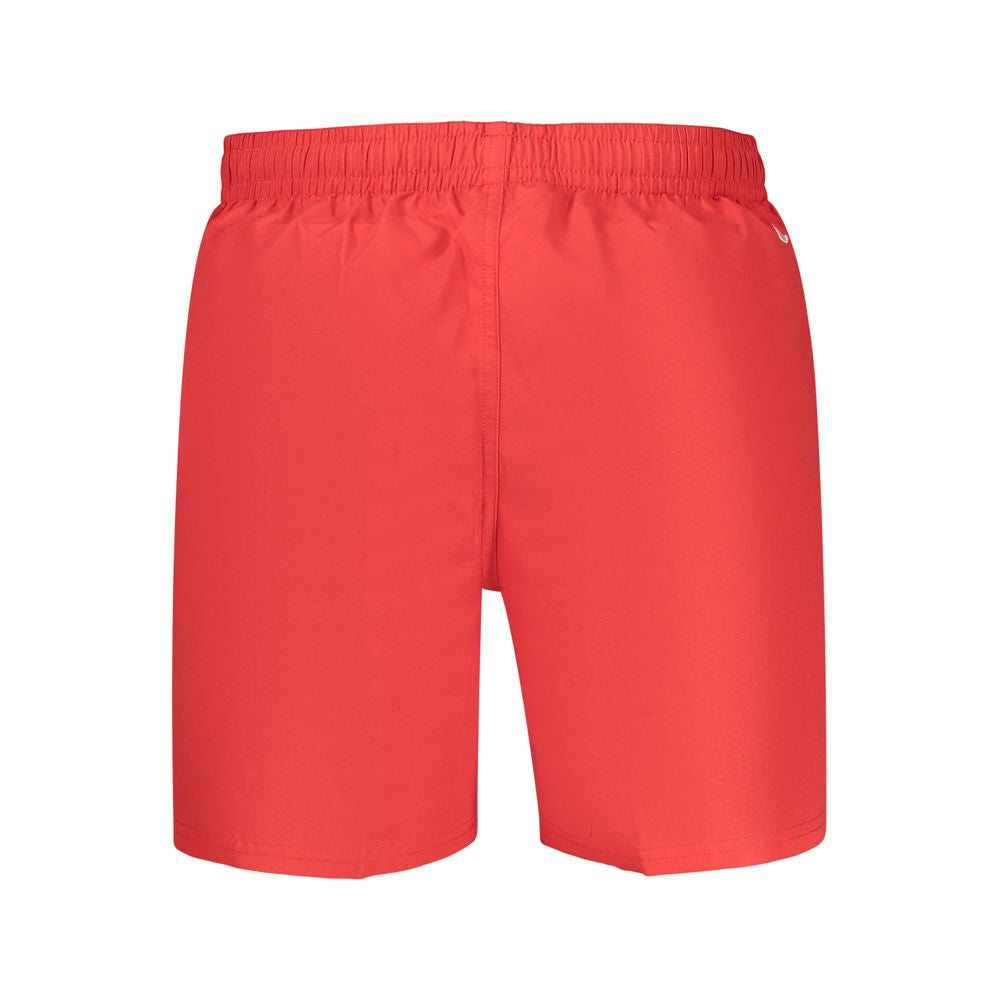 Nike Red Polyester Men's Swimwear