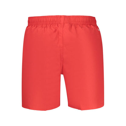 Nike Red Polyester Men's Swimwear