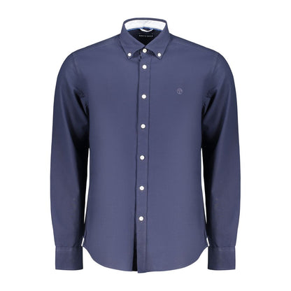 North Sails Blue Cotton Mens Shirt