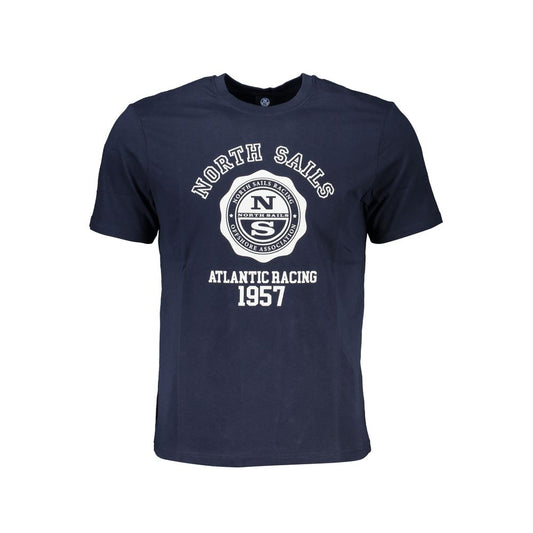 North Sails Blue Cotton Men's T-Shirt