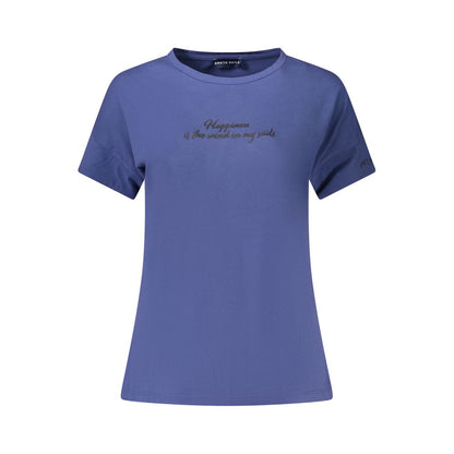 North Sails Blue Cotton Women T-Shirt