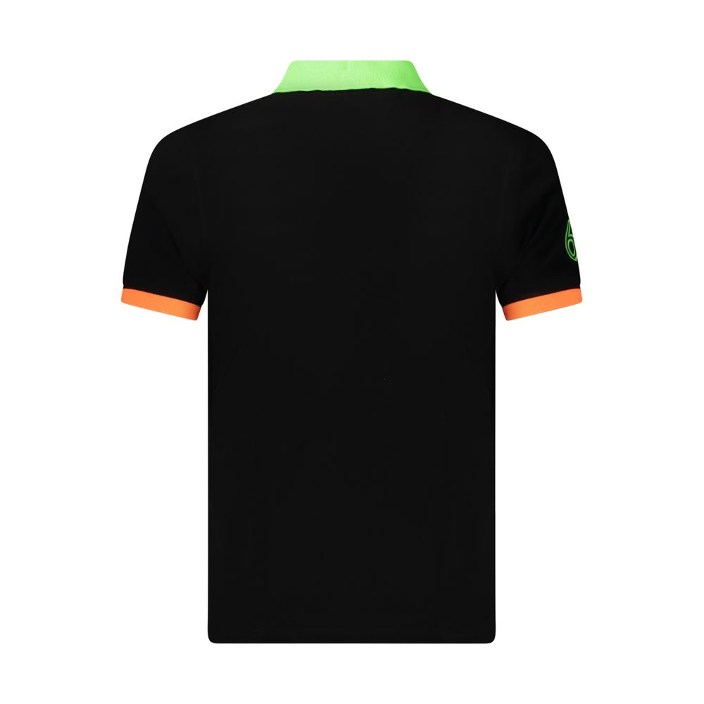 Norway 1963 Black Cotton Men's Polo Shirt