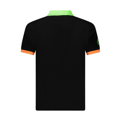 Norway 1963 Black Cotton Men's Polo Shirt