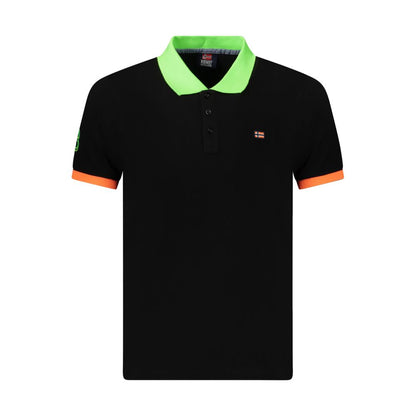 Norway 1963 Black Cotton Men's Polo Shirt