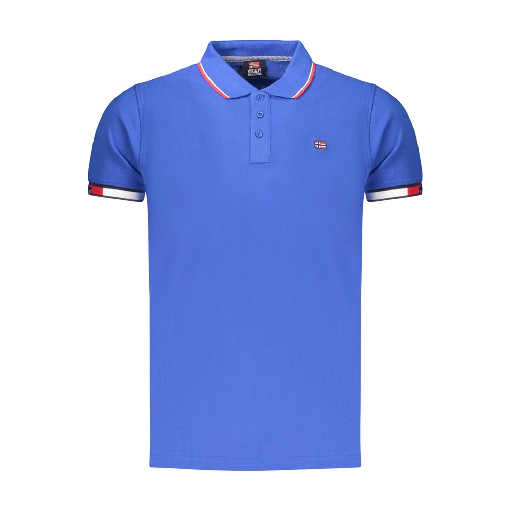 Norway 1963 Blue Cotton Men's Polo Shirt