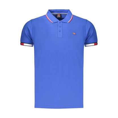 Norway 1963 Blue Cotton Men's Polo Shirt