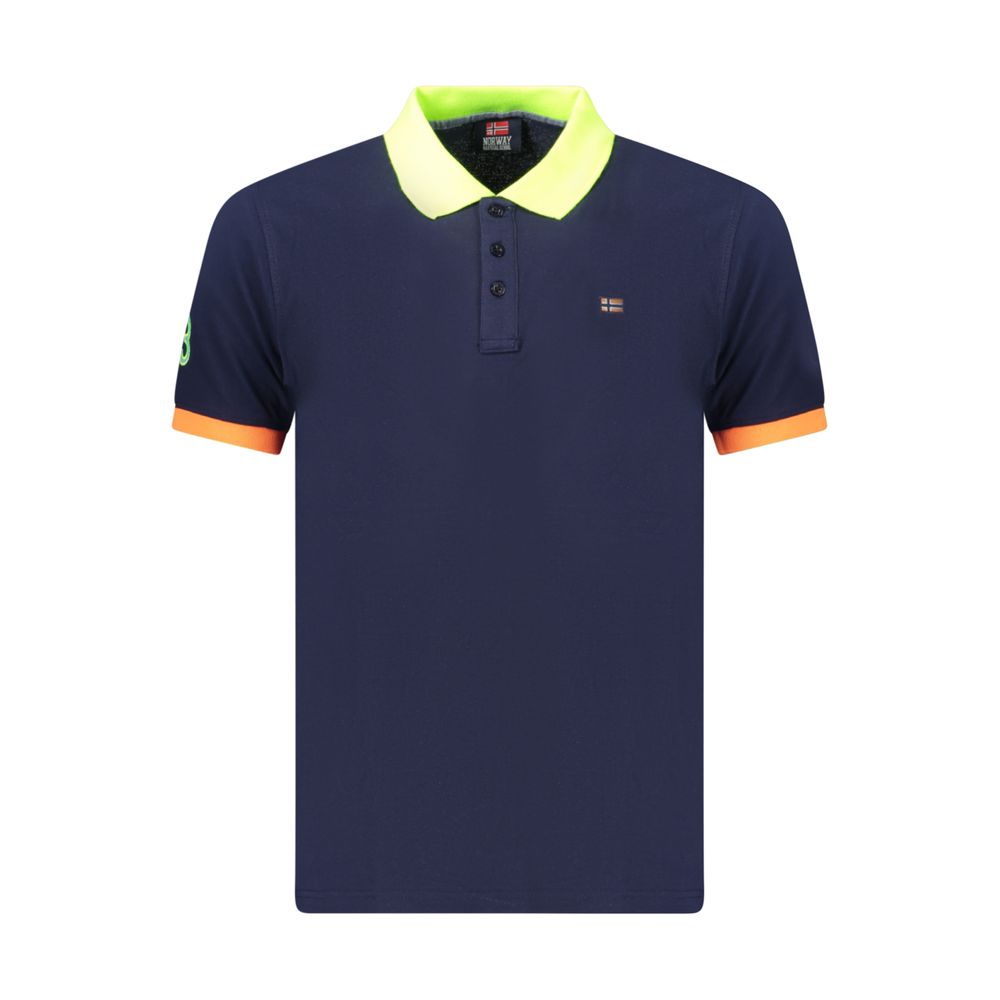 Norway 1963 Blue Cotton Men's Polo Shirt