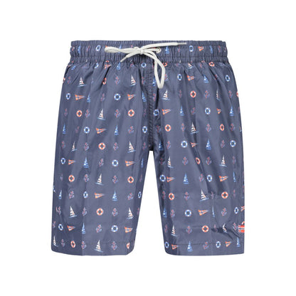 Norway 1963 Blue Polyester Men's Swim Shorts