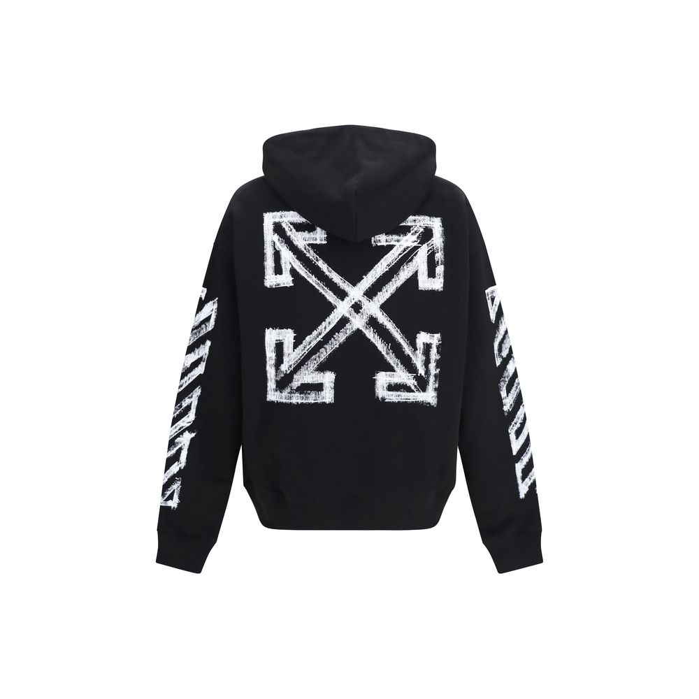 Off-White Black Cotton Sweatshirt