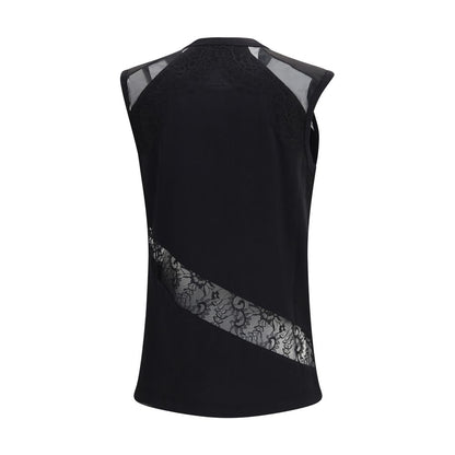 PINKO Black Cotton T-Shirt