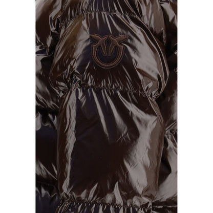 PINKO Brown Polyamide Full-Length Jacket