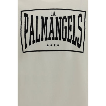 Palm Angels Beige Cotton T-Shirt