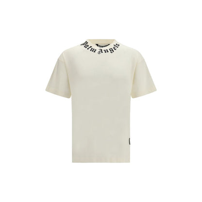 Palm Angels Beige Cotton T-Shirt