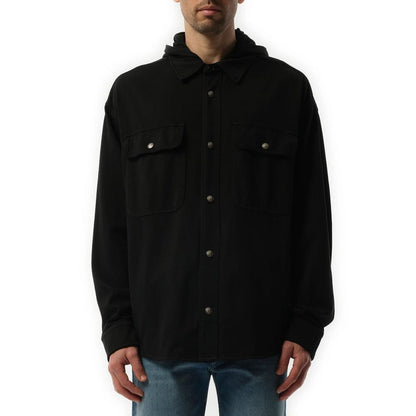 Palm Angels Black Cotton Shell Jacket