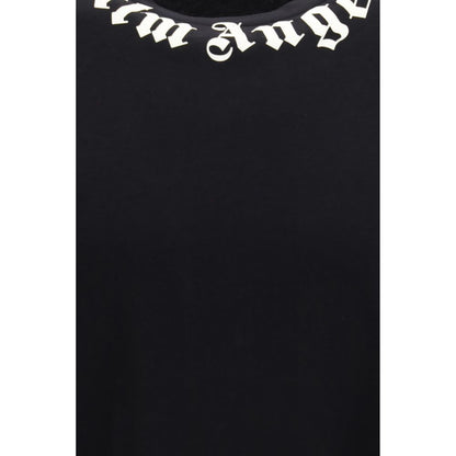 Palm Angels Black Cotton T-Shirt