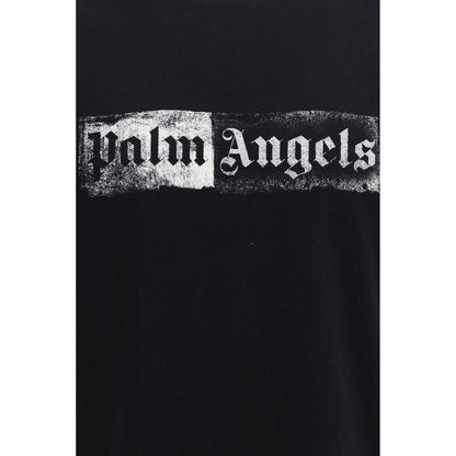Palm Angels Black Cotton T-Shirt