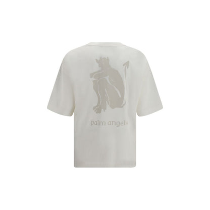Palm Angels White Cotton T-Shirt