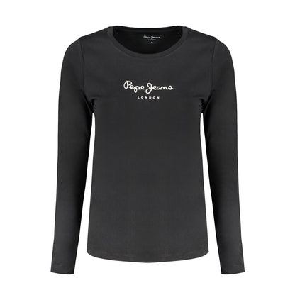 Pepe Jeans Black Cotton Women's T-Shirt